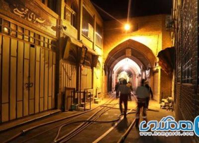 برآورد آسیب های آتش سوزی به بازار تاریخی تبریز